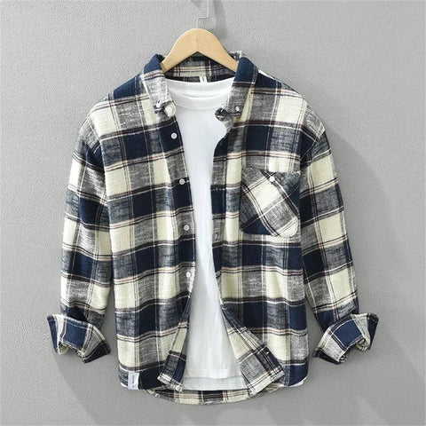 Highland Brushed Cotton Flannel Shirt for Men - Elliot & Stone
