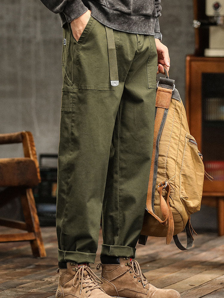 Elliot & Stone Vintage-Inspired Men's Casual Utility Pants Cotton Blend