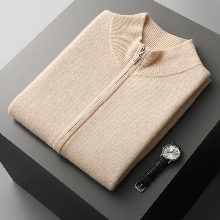 Saint Aurell Harrington Cashmere Zip Vest Lightweight Layering
