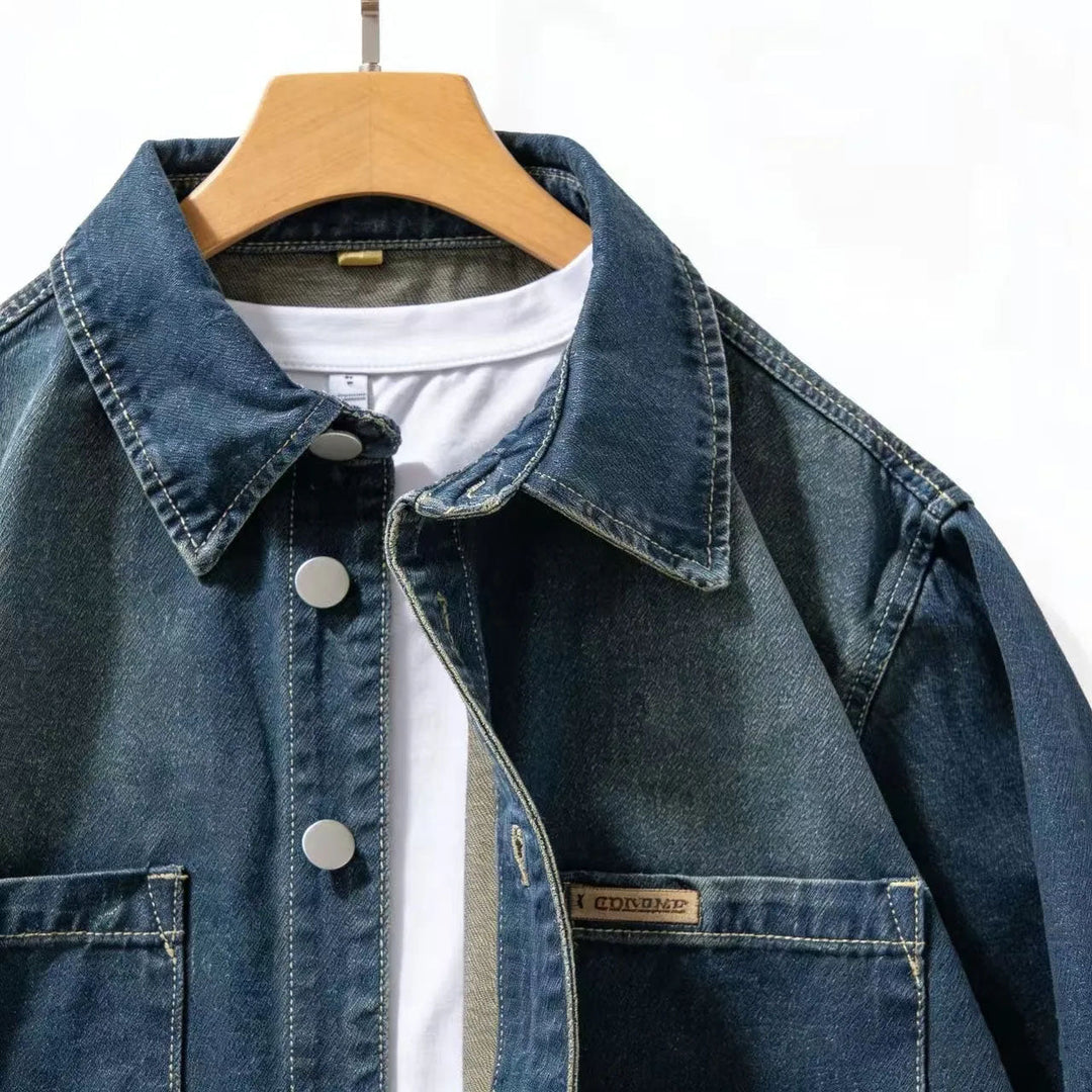 Elliot &amp; Stone Ironside Denim Overshirt Relaxed Fit Casual