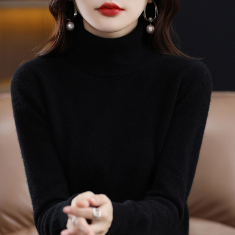 Elena Cashmere Turtleneck Women's Sweater - Elliot & Stone