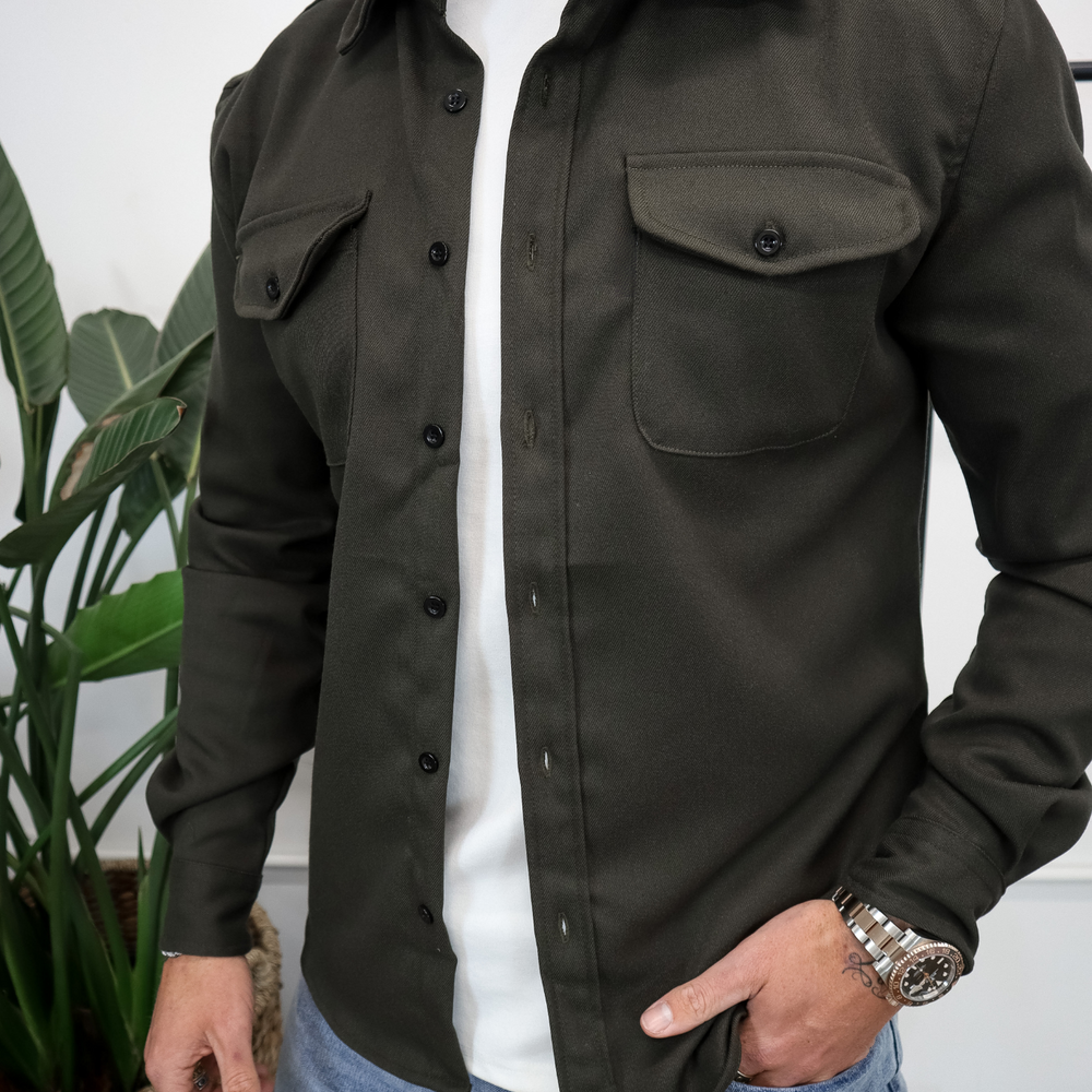 Elliot & Stone Alden Cotton Overshirt Long Sleeve Jacket