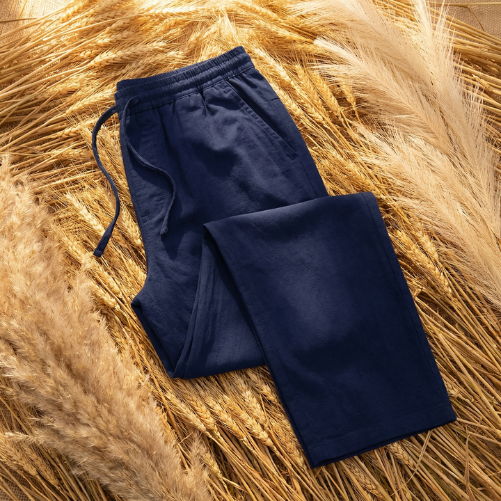 Elliot &amp; Stone Valentino Linen Pants Relaxed Fit Drawstring