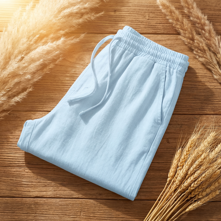 Elliot &amp; Stone Valentino Linen Pants Relaxed Fit Drawstring