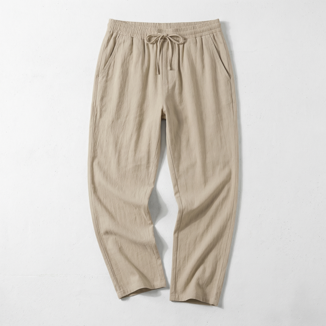Elliot &amp; Stone Brietta Linen Cotton Blend Relaxed Fit Pants