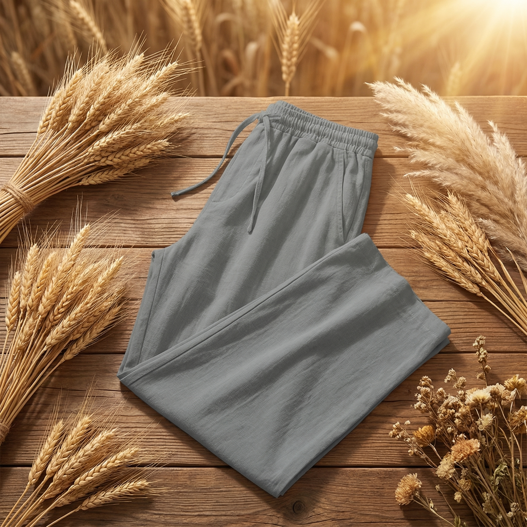 Elliot &amp; Stone Valentino Linen Pants Relaxed Fit Drawstring