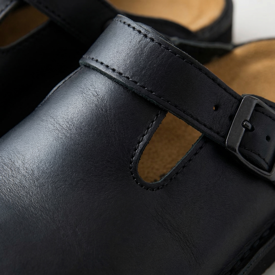 Elliot &amp; Stone Alden Orthopedic Leather Clogs Slip On