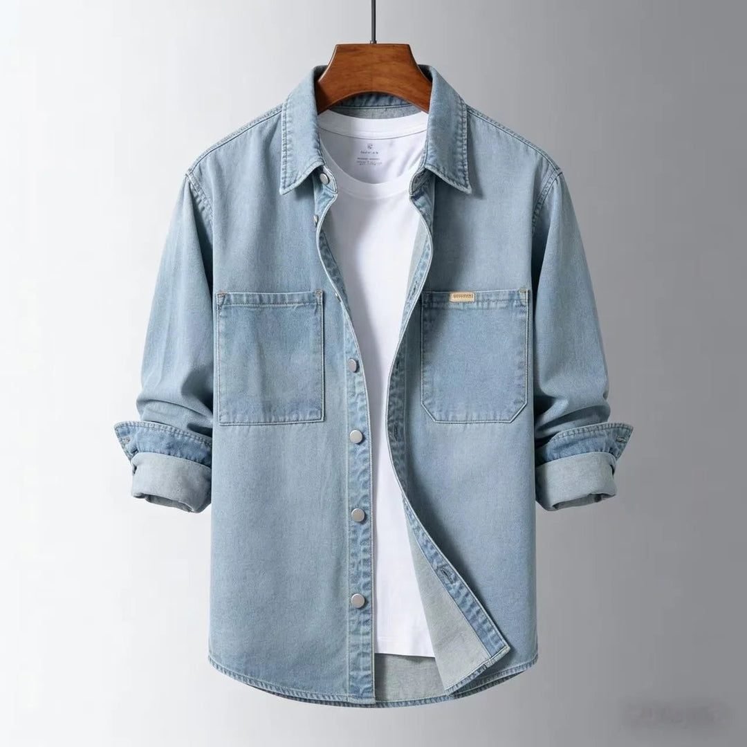 Elliot &amp; Stone Ironside Denim Overshirt Relaxed Fit Casual
