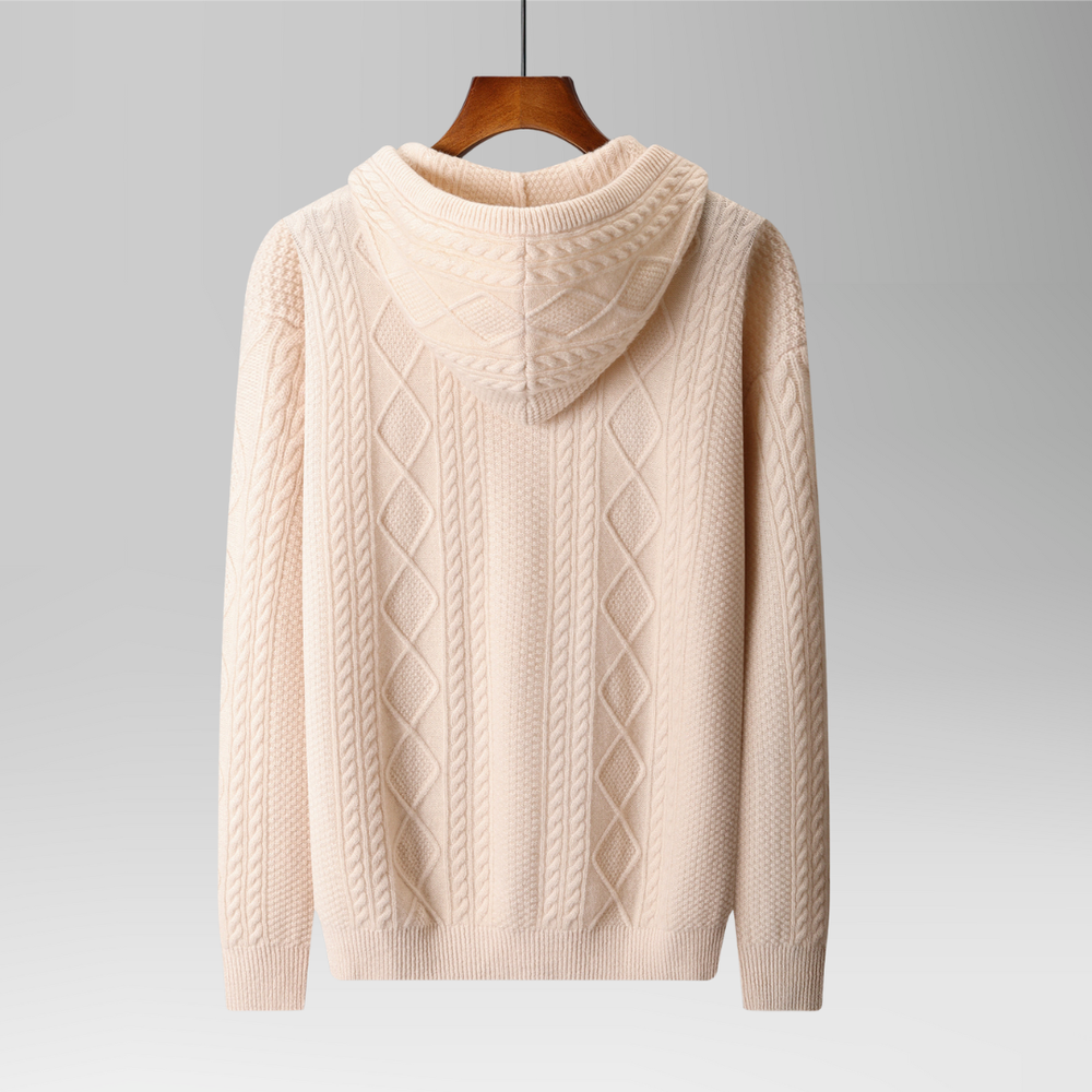 Saint Aurell Montclair Cashmere Zip Hoodie Relaxed Fit