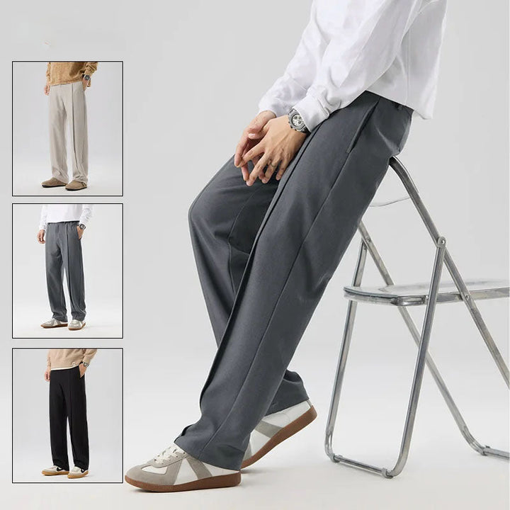 Elliot &amp; Stone Brunello Drape Trousers Lightweight Pleated Casual