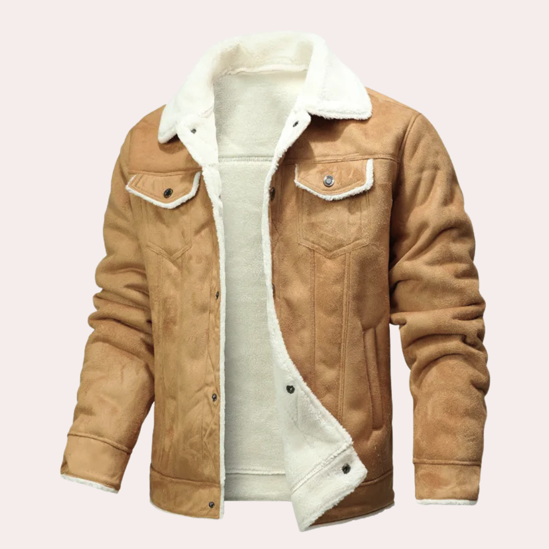 Saint Aurell Marlow Shearling Jacket Faux Fur Lined