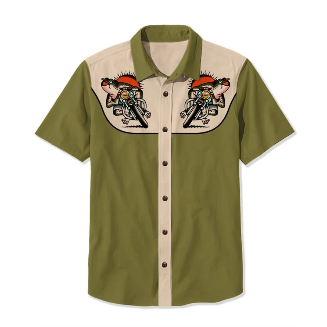 Saint Aurell Amarillo Western Shirt Embroidered Relaxed Fit
