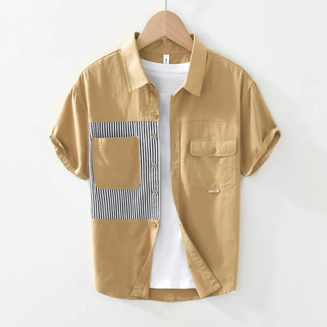 Saint Aurell Alcamo Pinstripe Shirt Relaxed Fit Cotton
