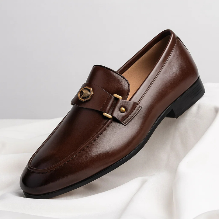 Lusano Italian Leather Loafers Men&