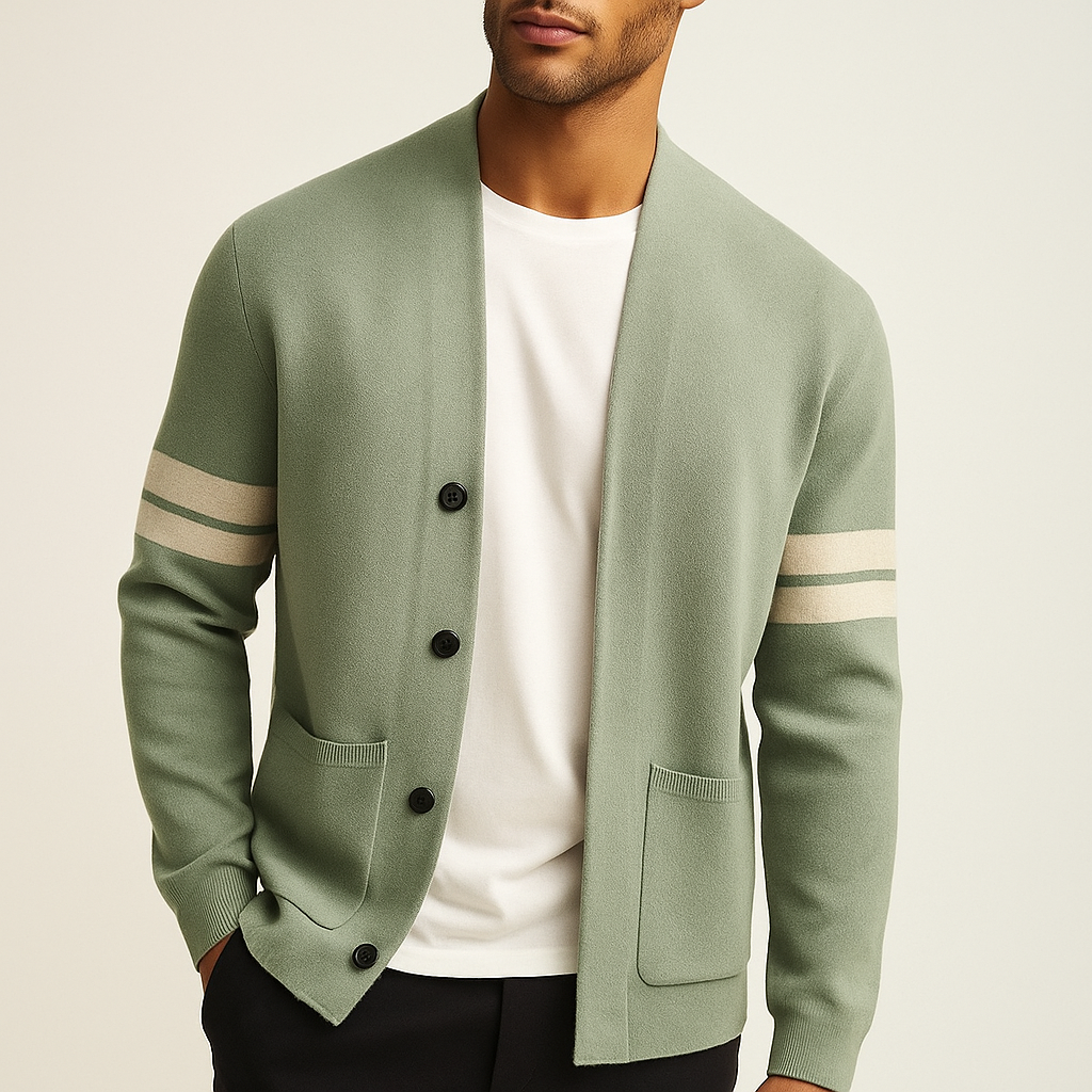 Elliot & Stone Giancarlo Men's Merino Wool Blend Cardigan