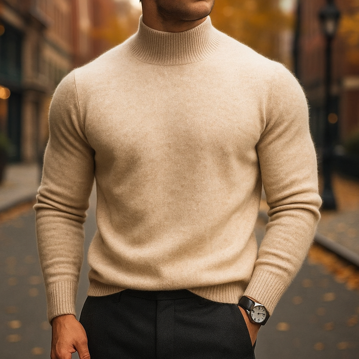 Saint Aurell Locarno Merino Wool Sweater Semi-Turtleneck