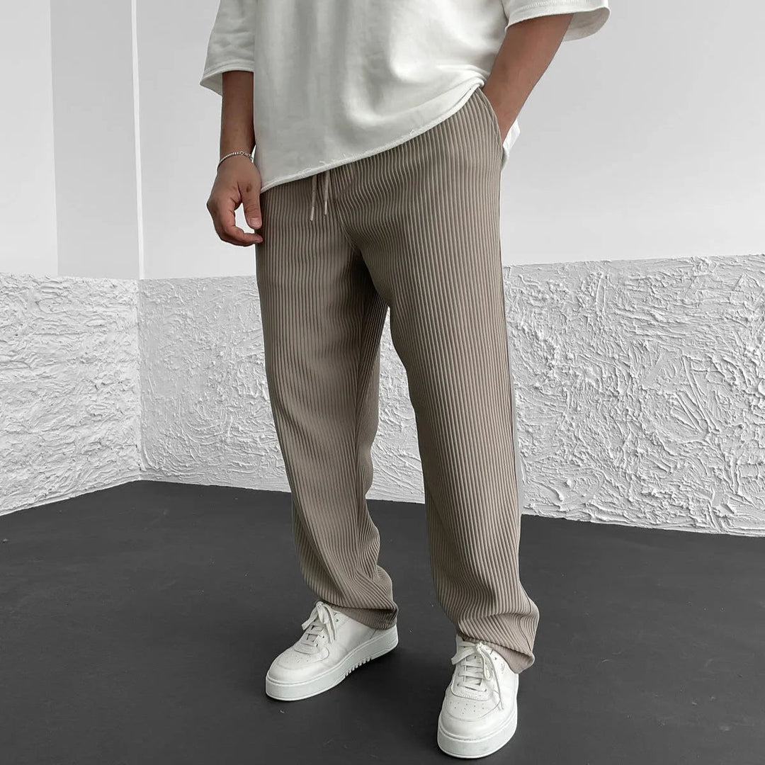Elliot & Stone Monaco Relaxed Knit Pants Ribbed Adjustable Waist