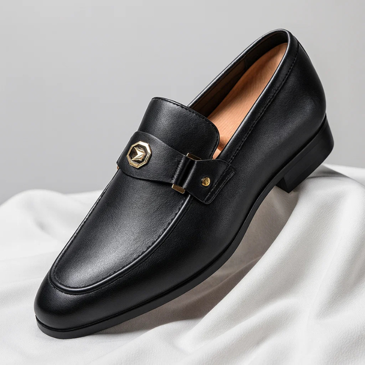 Lusano Italian Leather Loafers Men&