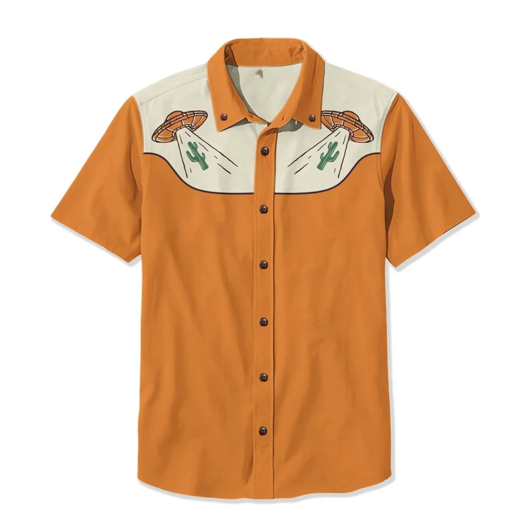 Saint Aurell Amarillo Western Shirt Embroidered Relaxed Fit