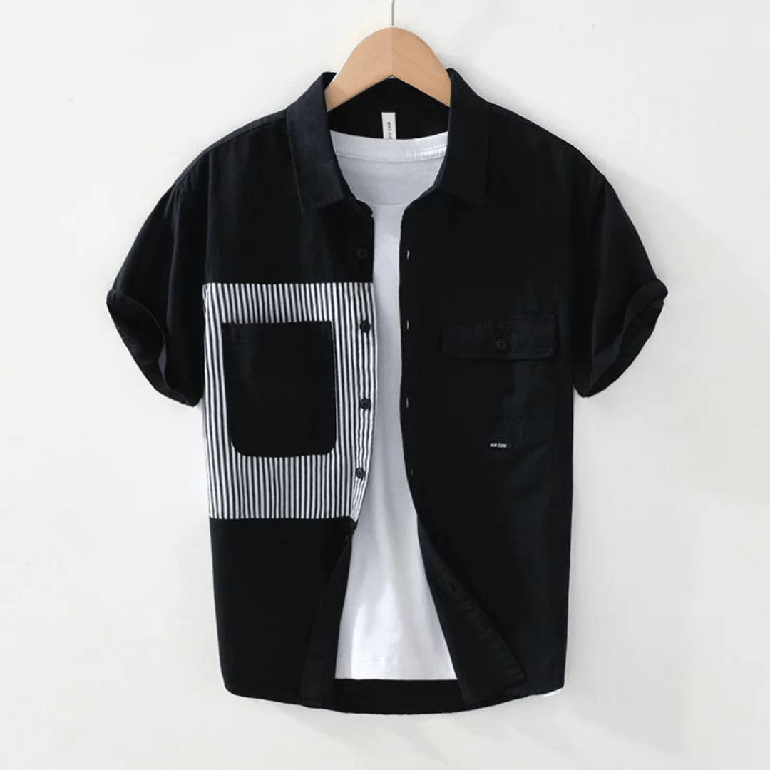 Saint Aurell Alcamo Pinstripe Shirt Relaxed Fit Cotton