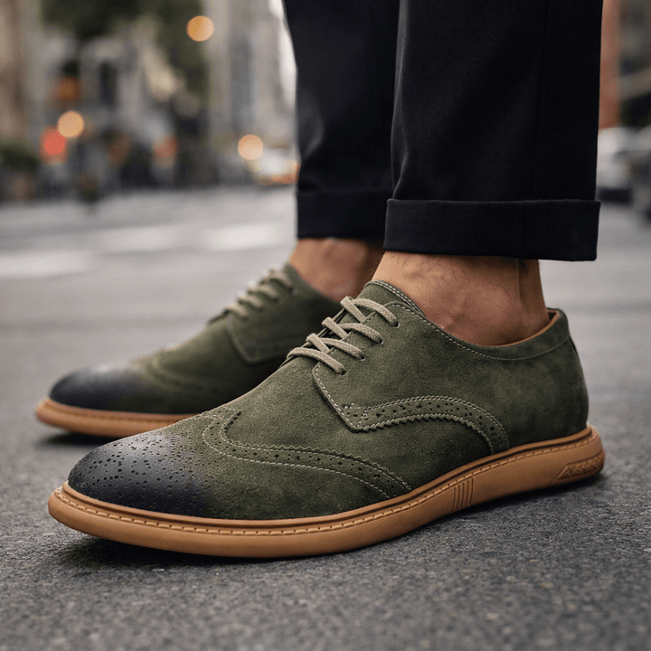 Elliot &amp; Stone Marlo Suede Brogue Lace-Up Shoes