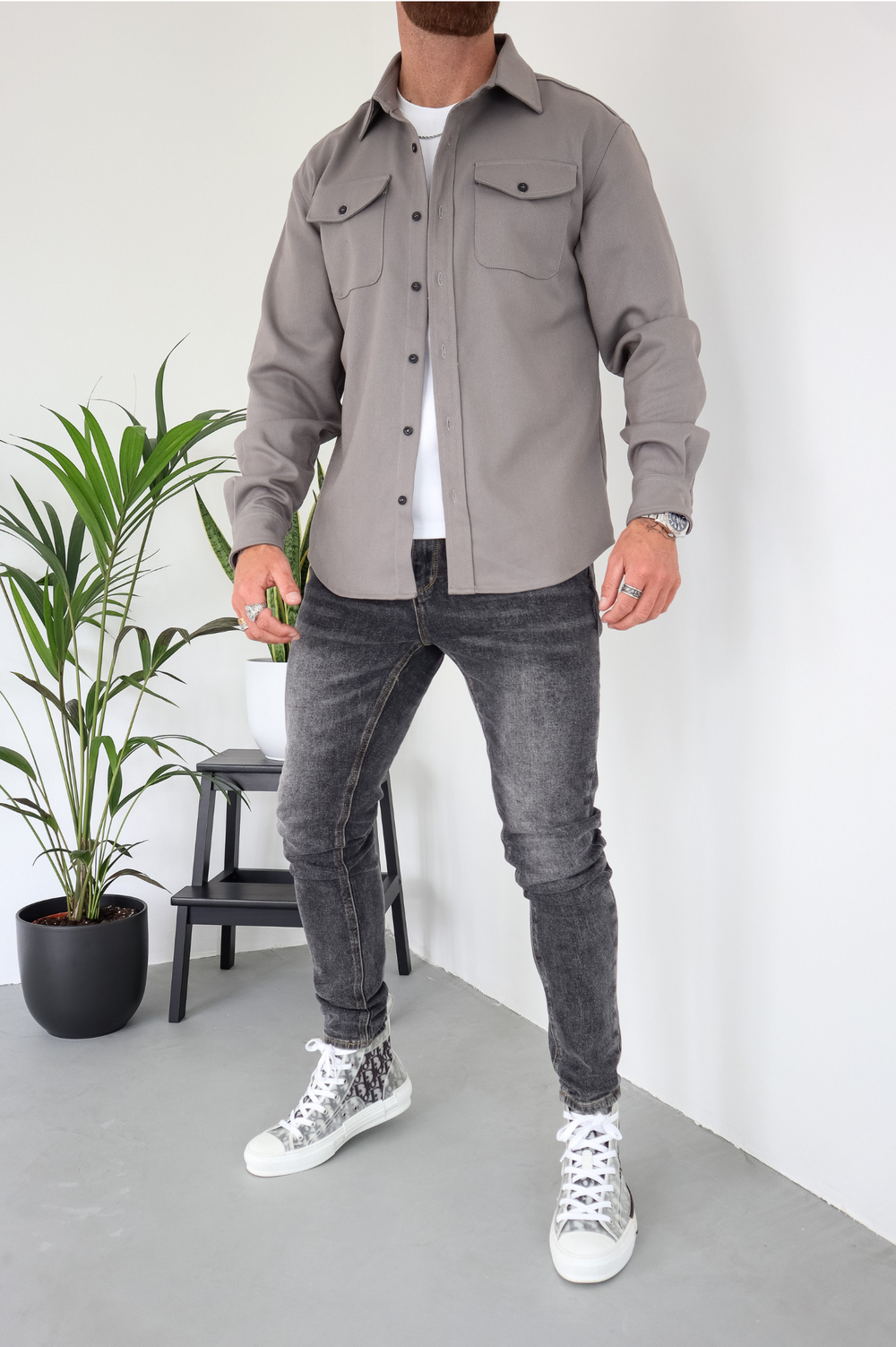Elliot &amp; Stone Alden Cotton Overshirt Long Sleeve Jacket