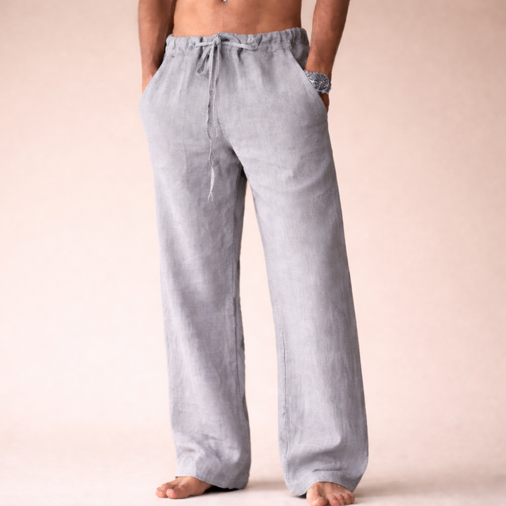 Elliot &amp; Stone Rivello Linen Trousers Relaxed Fit Drawstring Pants