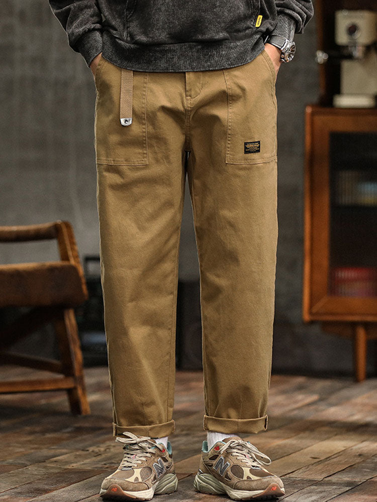 Elliot & Stone Vintage-Inspired Men's Casual Utility Pants Cotton Blend