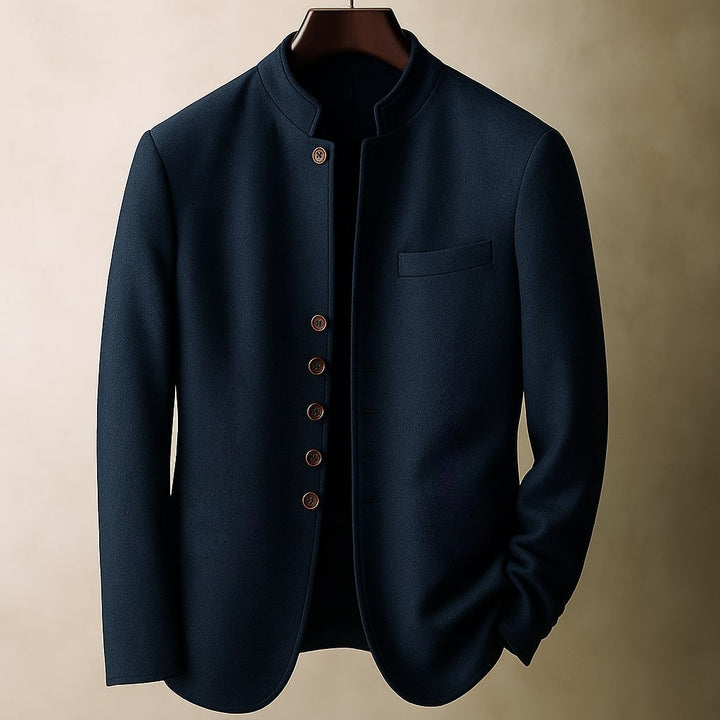 Saint Aurell Matteo Wool Stand-Collar Jacket