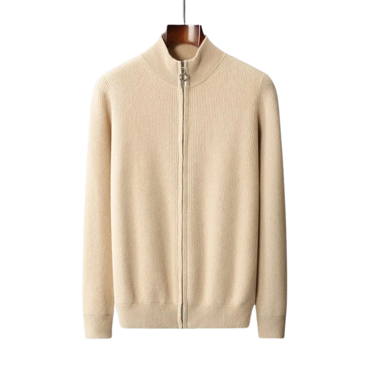 Saint Aurell Whitford Cashmere Full Zip Knit Sweater