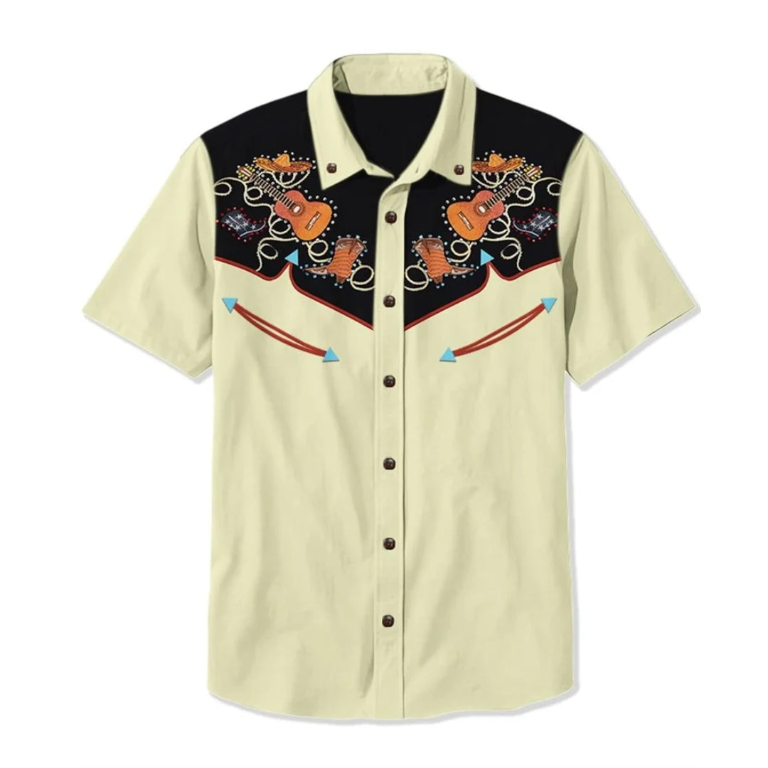 Saint Aurell Amarillo Western Shirt Embroidered Relaxed Fit