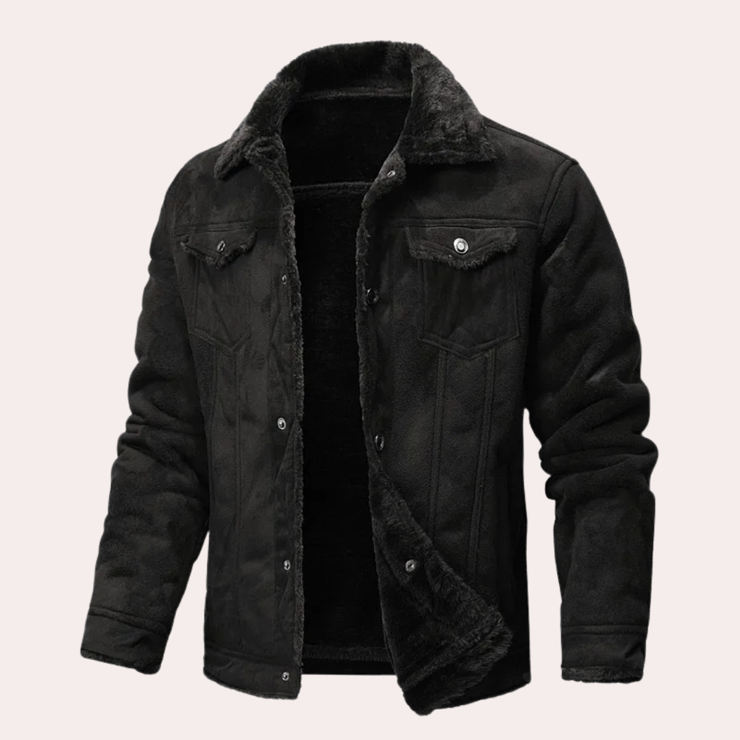 Saint Aurell Marlow Shearling Jacket Faux Fur Lined
