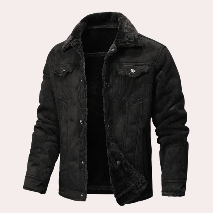 Saint Aurell Marlow Shearling Jacket Faux Fur Lined