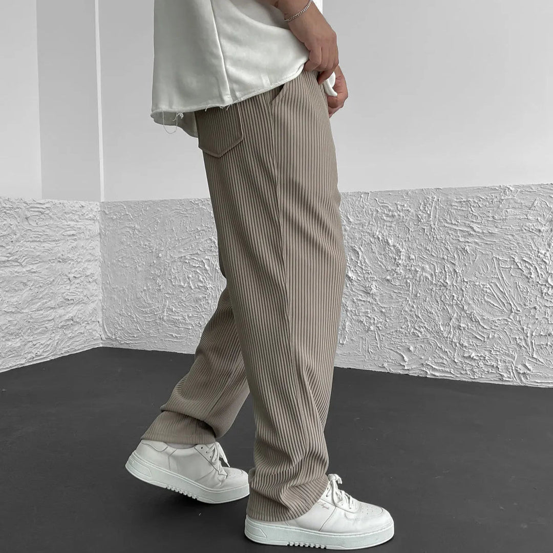 Elliot &amp; Stone Monaco Relaxed Knit Pants Ribbed Adjustable Waist