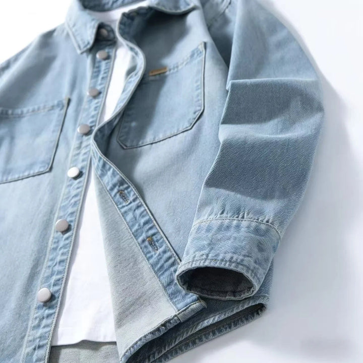Elliot &amp; Stone Ironside Denim Overshirt Relaxed Fit Casual