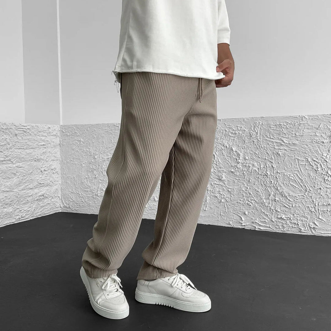 Elliot &amp; Stone Monaco Relaxed Knit Pants Ribbed Adjustable Waist