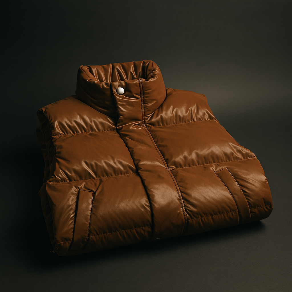 Saint Aurell Ravello Quilted Puffer Vest Matte Finish Sleeveless Jacket