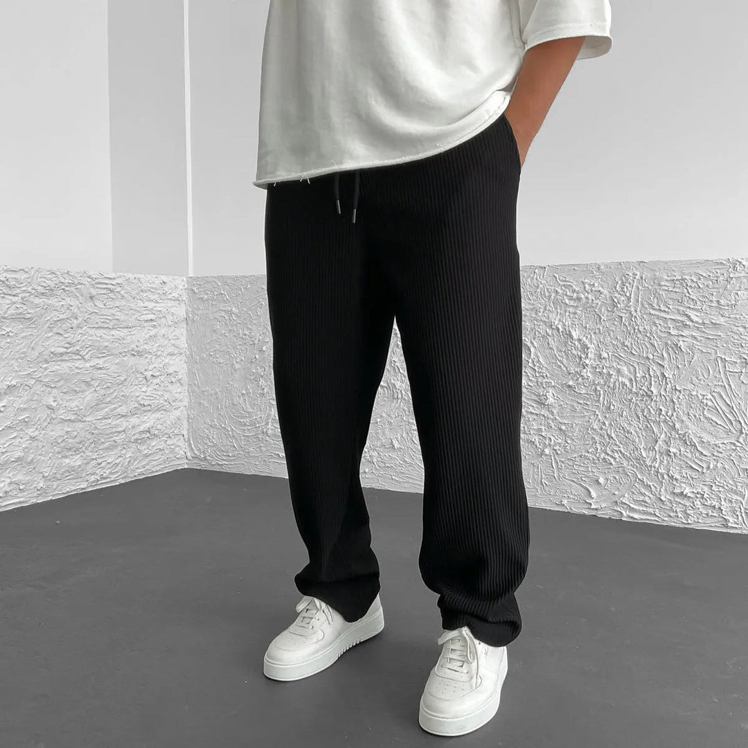 Elliot &amp; Stone Monaco Relaxed Knit Pants Ribbed Adjustable Waist