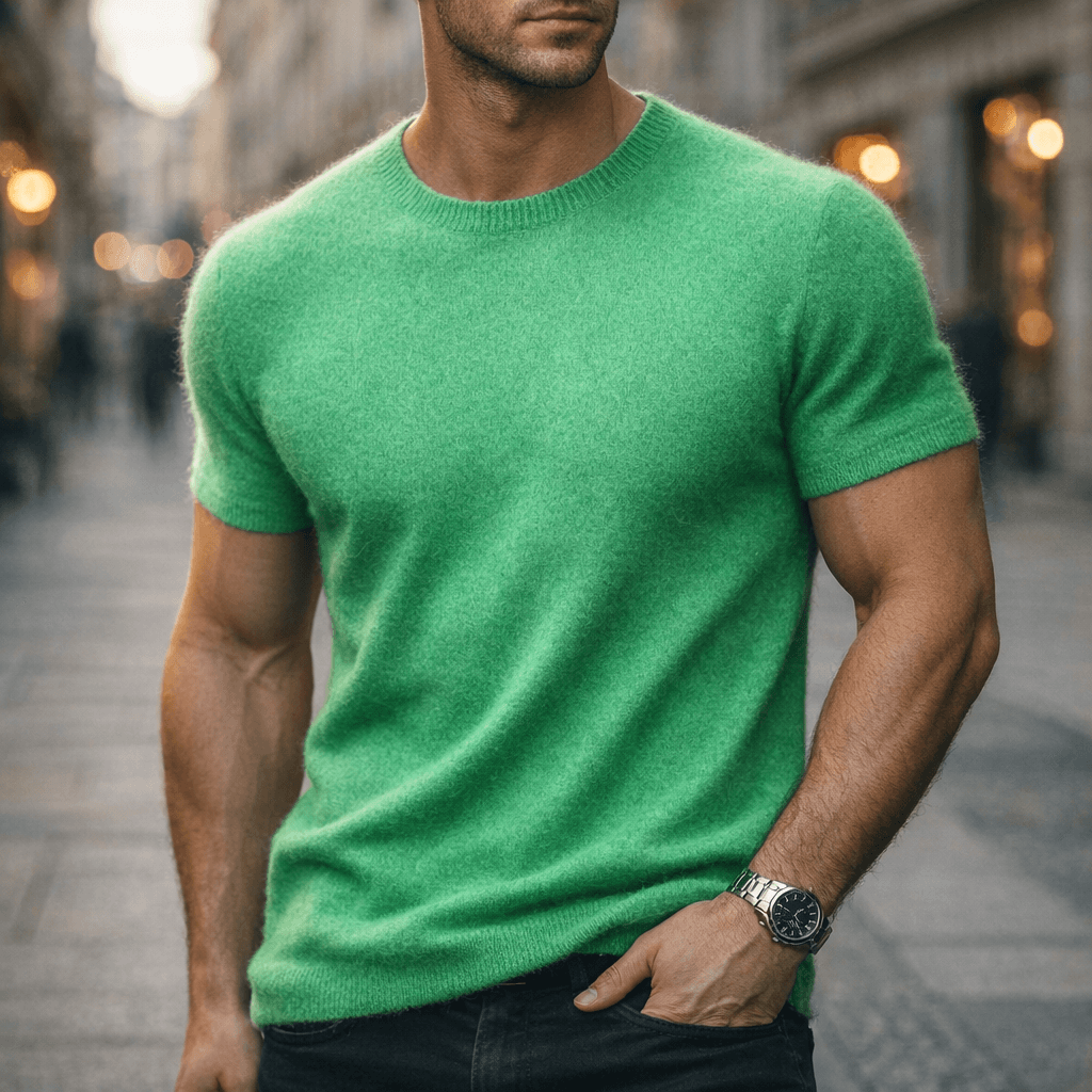 Elliot & Stone Auro Cashmere Tee Lightweight Breathable T-Shirt