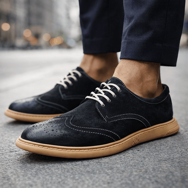 Elliot &amp; Stone Marlo Suede Brogue Lace-Up Shoes