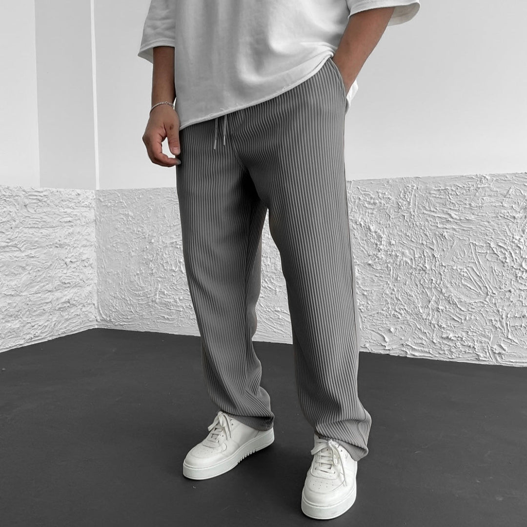 Elliot &amp; Stone Monaco Relaxed Knit Pants Ribbed Adjustable Waist