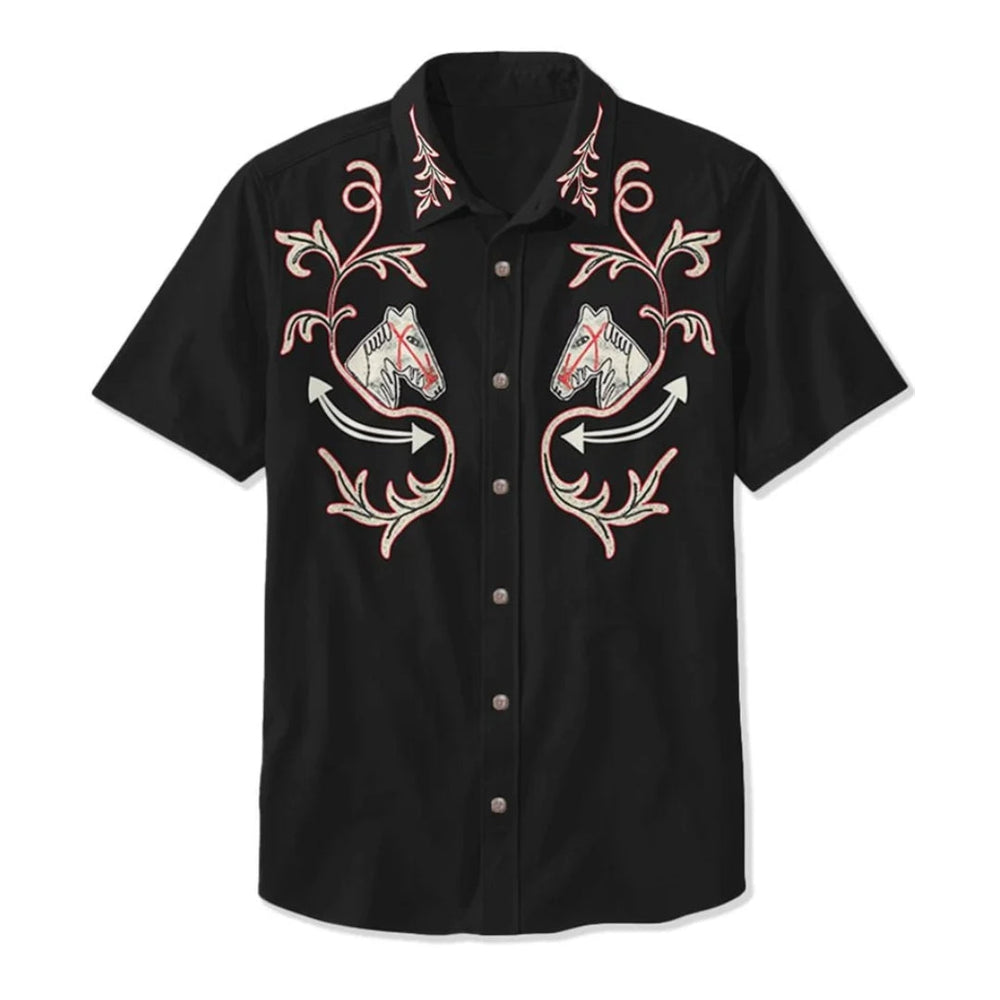 Saint Aurell Amarillo Western Shirt Embroidered Relaxed Fit