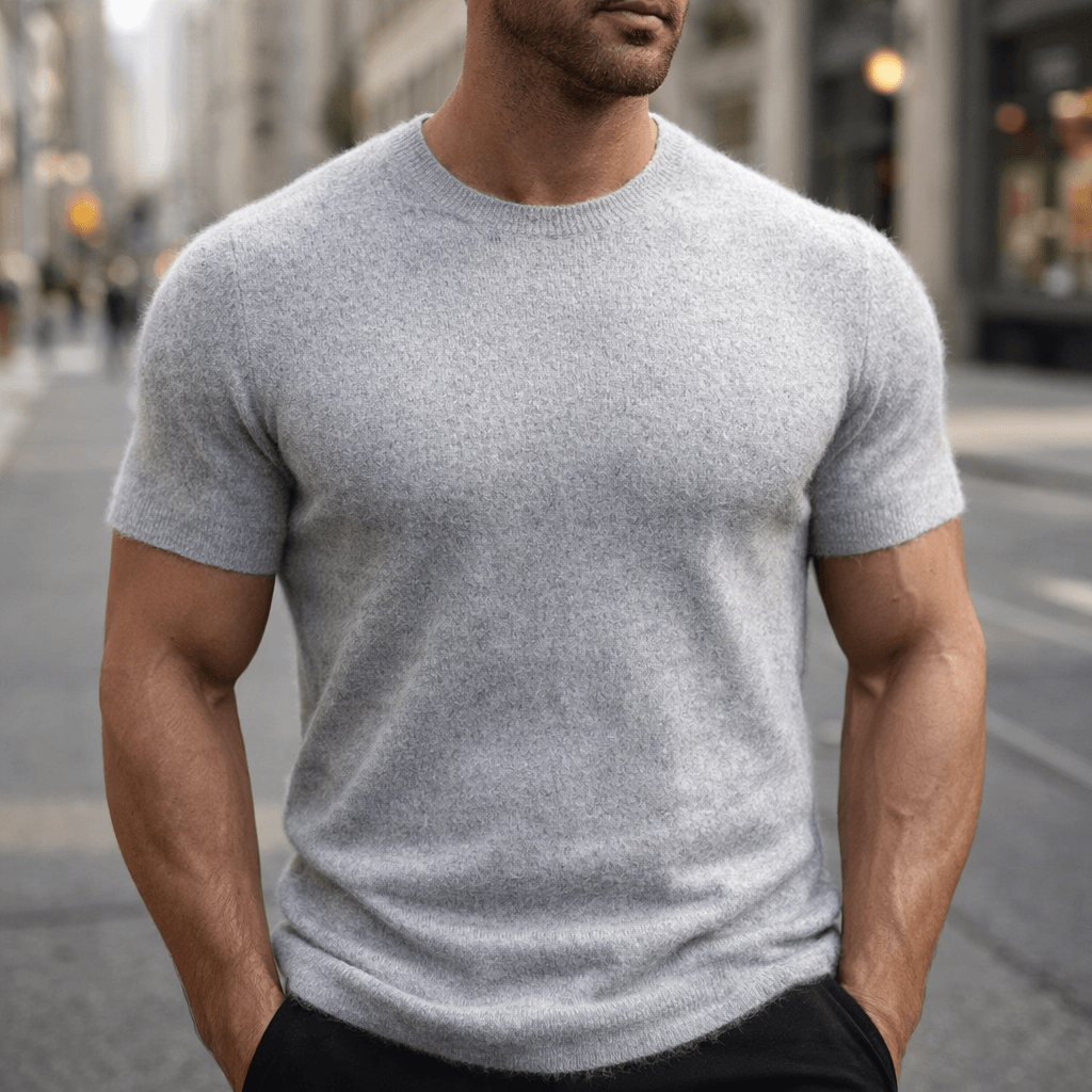 Elliot &amp; Stone Auro Cashmere Tee Lightweight Breathable T-Shirt