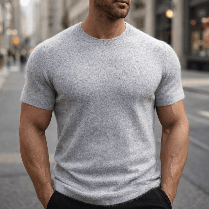 Elliot &amp; Stone Auro Cashmere Tee Lightweight Breathable T-Shirt