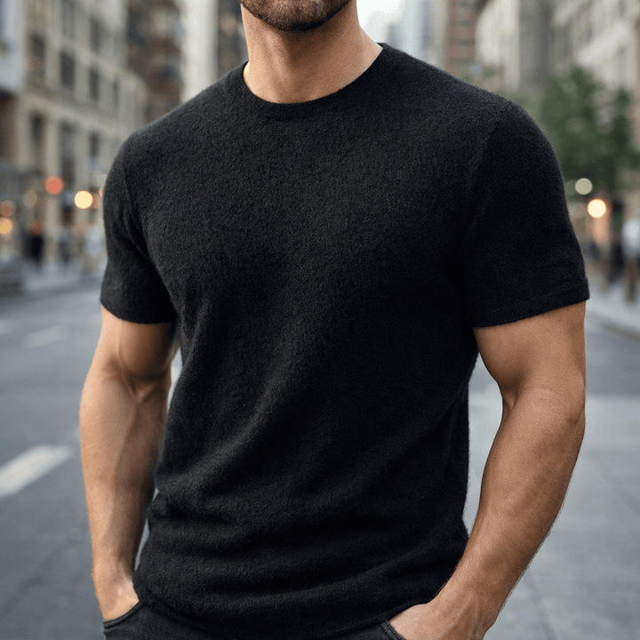 Elliot &amp; Stone Auro Cashmere Tee Lightweight Breathable T-Shirt