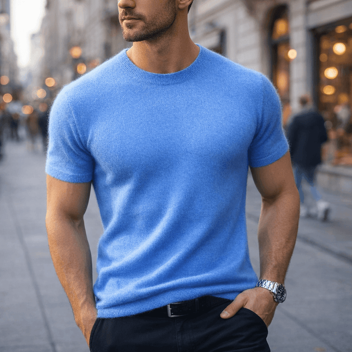 Elliot &amp; Stone Auro Cashmere Tee Lightweight Breathable T-Shirt