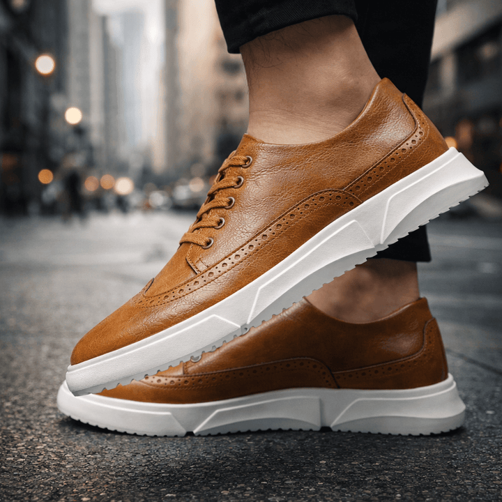 Elliot &amp; Stone Calver Leather Brogue Sneakers