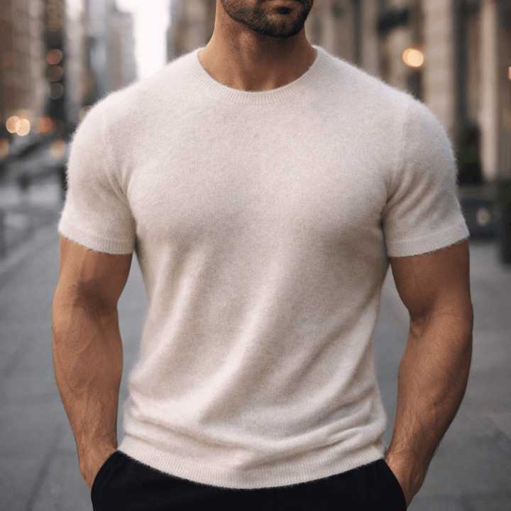 Elliot &amp; Stone Auro Cashmere Tee Lightweight Breathable T-Shirt