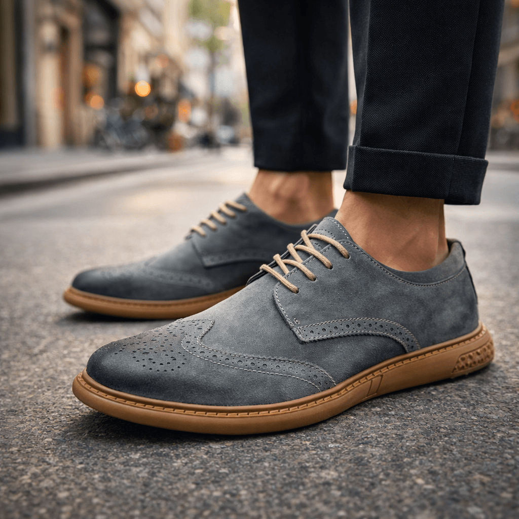 Elliot &amp; Stone Marlo Suede Brogue Lace-Up Shoes