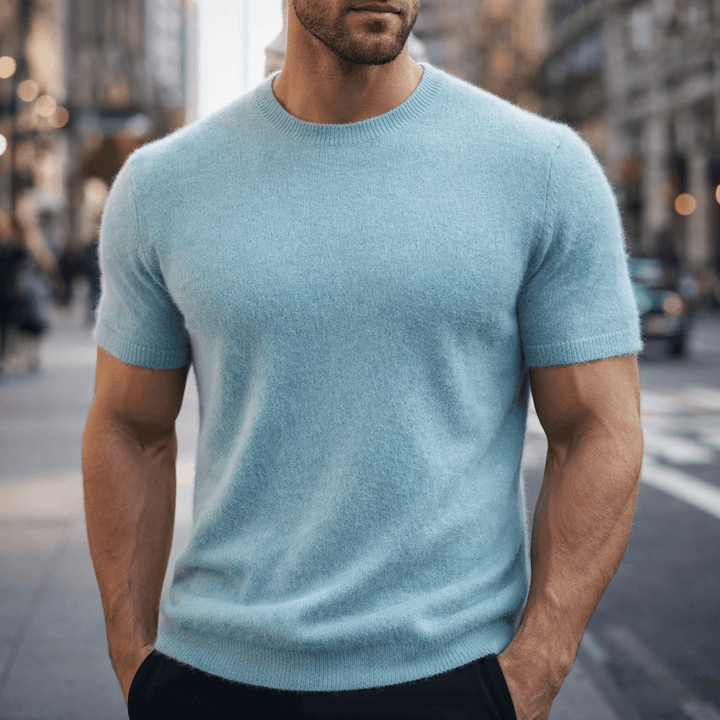 Elliot &amp; Stone Auro Cashmere Tee Lightweight Breathable T-Shirt
